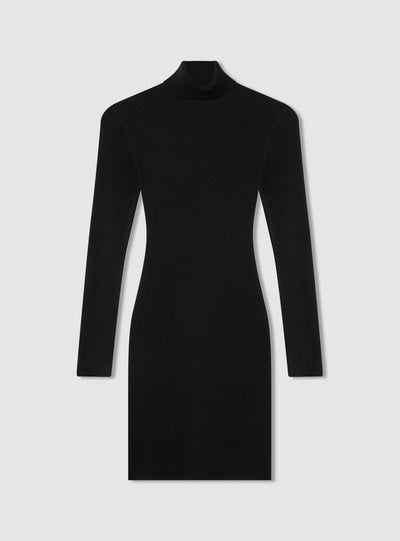 Vestito in maglia dolcevita