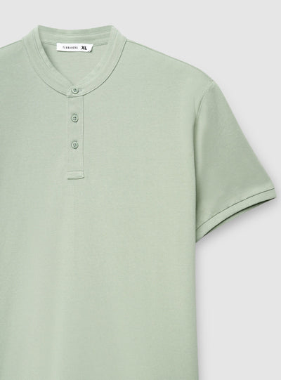 T-shirt serafino tinta unita
