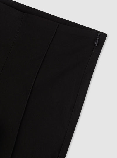 Pantaloni capri a tinta unita