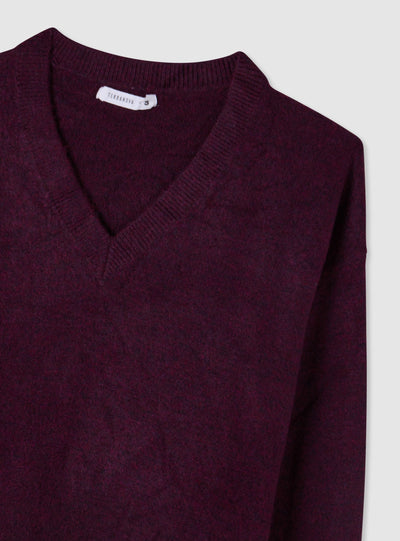 Maglia morbida con scollo a V