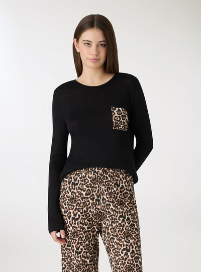 Ensemble pyjama animalier en viscose