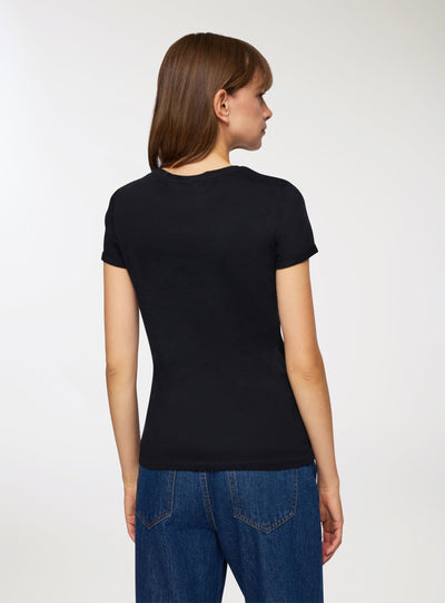 T-shirt slim fit con stampa infinito