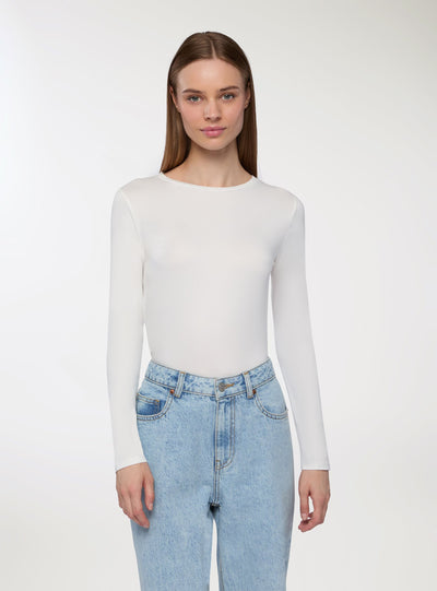 T-shirt basic tessuto caldo