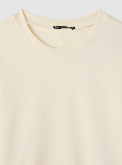 T-shirt over con fascia effetto corsetto