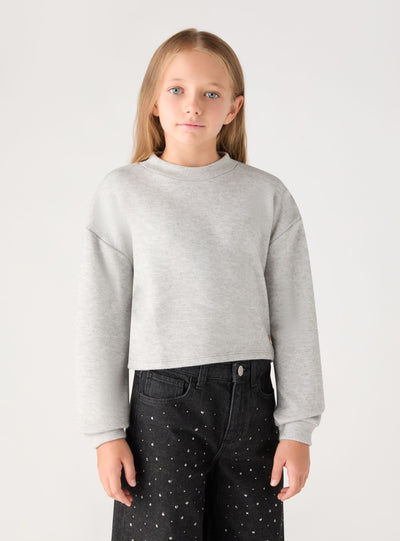 Maglia crop a tinta unita