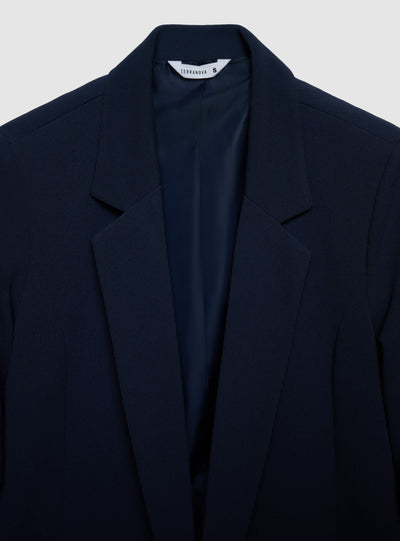 Giacca aperta tinta unita