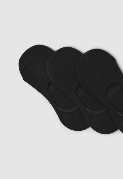 Pack 3 paia calzini fantasmini con tallone in silicone