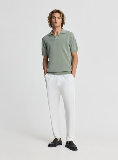 Pantaloni lunghi tinta unita con coulisse