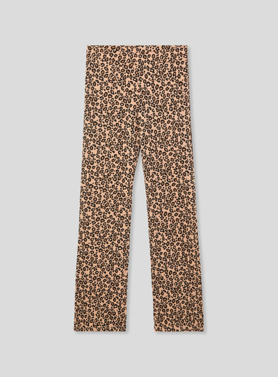 Leggings lunghi a zampa maculati