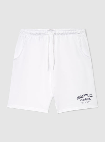 Tracksuit Bermuda shorts with drawstring and print