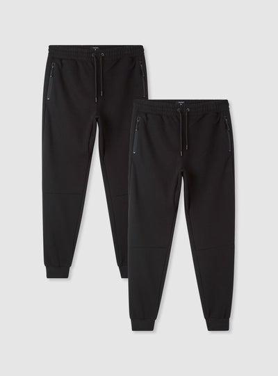 Pack 2 pantaloni tuta con zip