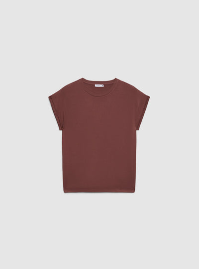 T-shirt ampia a tinta unita