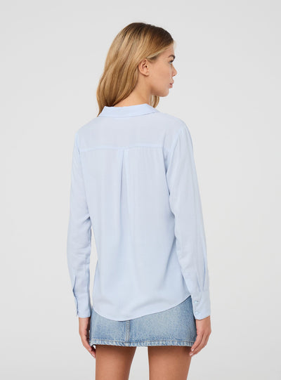 Wide plain-colour shirt