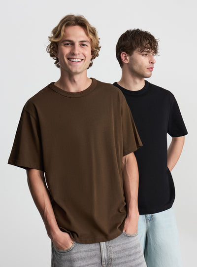 Pack 2 t-shirt tessuto pesante