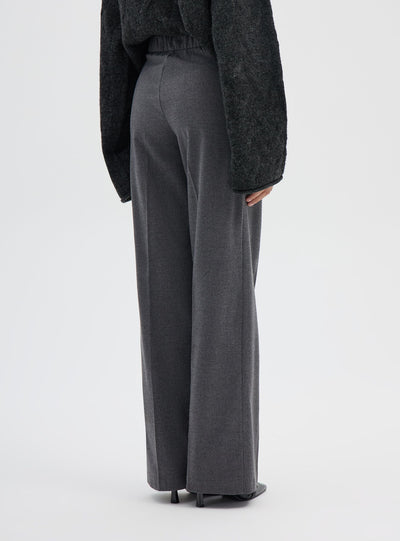 Pantaloni wide leg effetto mélange