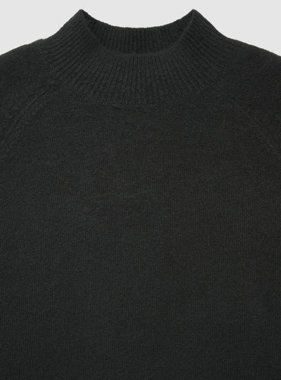 Unifarbener Rollkragenpullover