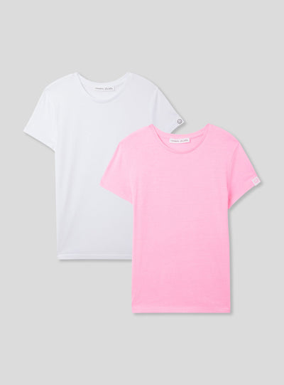 Pack 2 t-shirt basiche tinta unita
