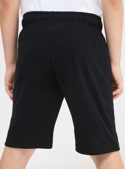 Спортни къси панталони с връзка и надпис