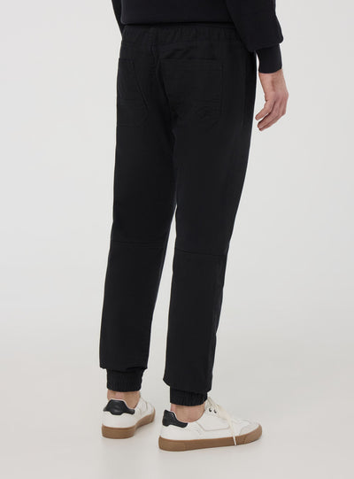 Pantaloni jogger con coulisse e polsini