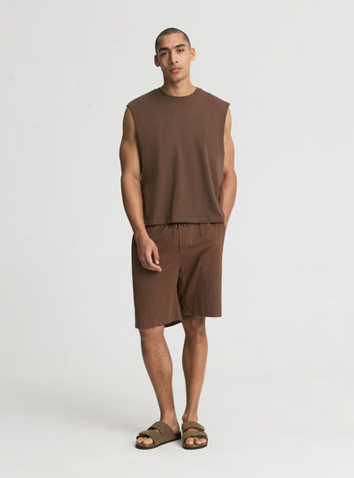Pantaloncini tinta unita con coulisse