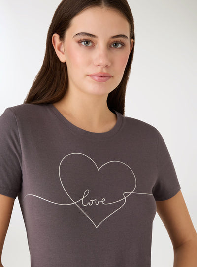 T-shirt con cuori