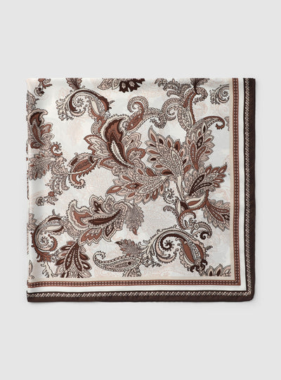 Paisley print scarf