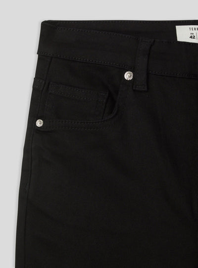 Pantaloni skinny a vita alta cinque tasche