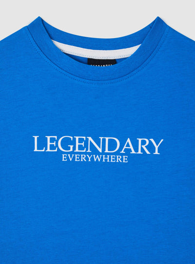 T-shirt con scritta fronte/retro