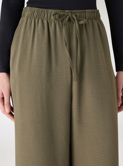 Pantaloni wide leg con coulisse