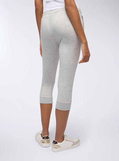 Pantaloni tuta pinocchietto con coulisse
