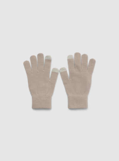 Guanti touch screen tinta unita