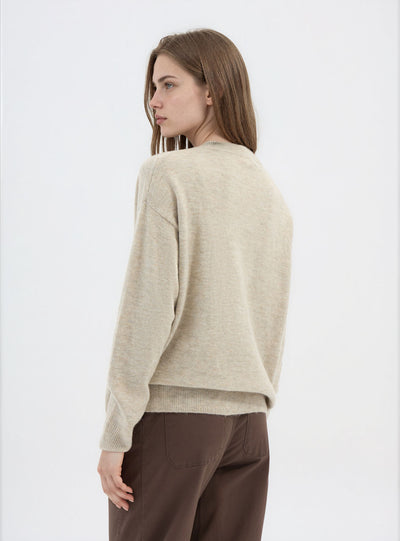 Maglia morbida con scollo a V