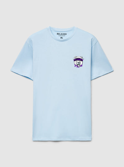 T-shirt con stampa orsetto fronte/retro