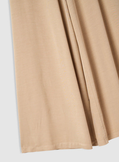 Einfarbige Wide-Leg-Hose mit elastischem Bund