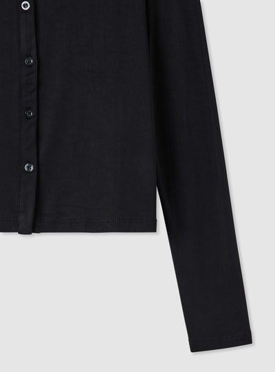 Cardigan a tinta unita con bottoni