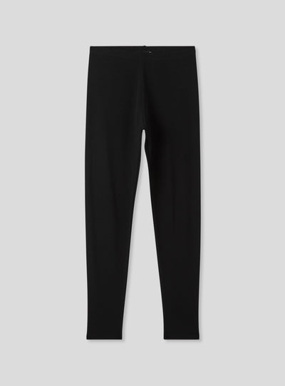Leggings in cotone a tinta unita