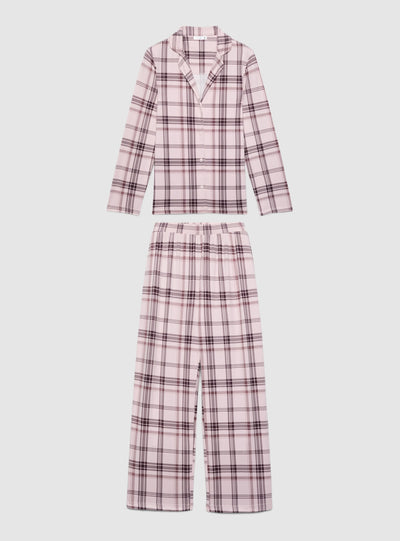 Checked plaid pyjama set