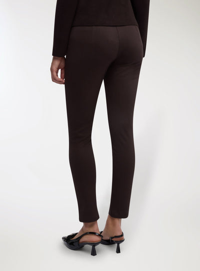 Panta-Leggings in Uni mit elastischem Bund