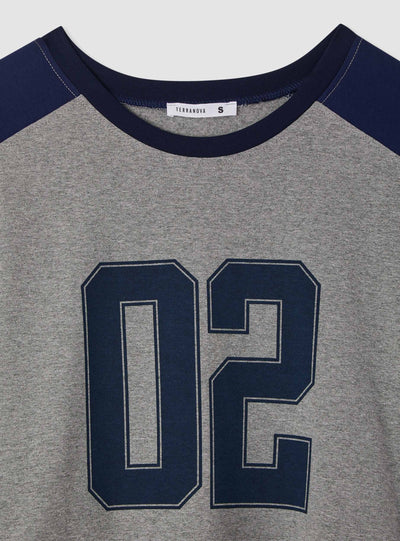 T-shirt block color con numero