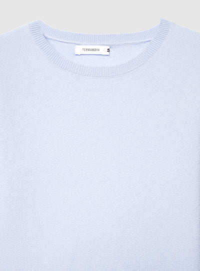 Pull à col rond uni