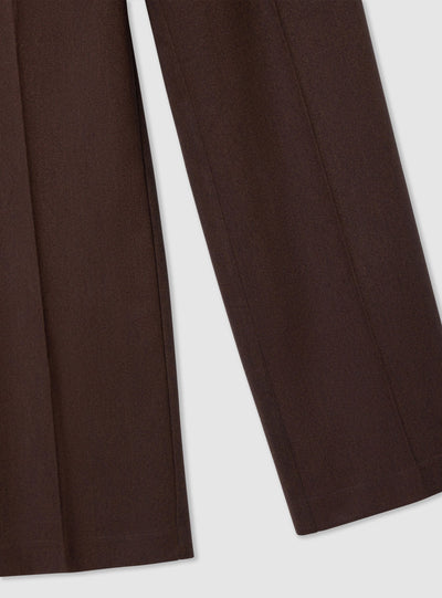 Pantalon large uni