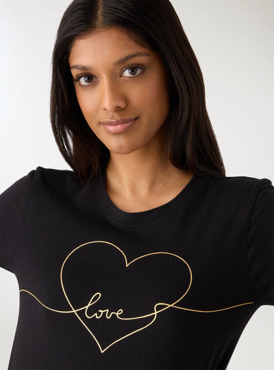 T-shirt con cuori