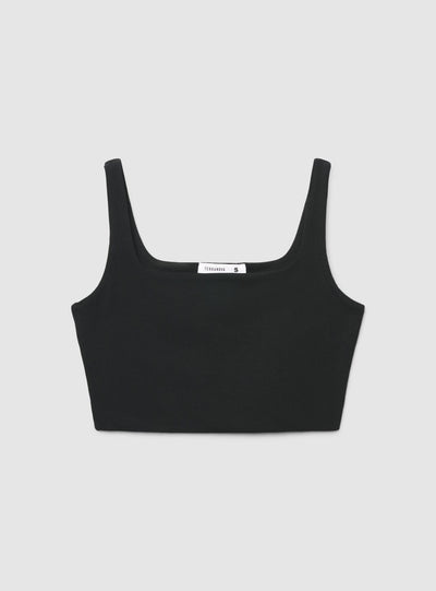 Bra top scollo quadrato tinta unita