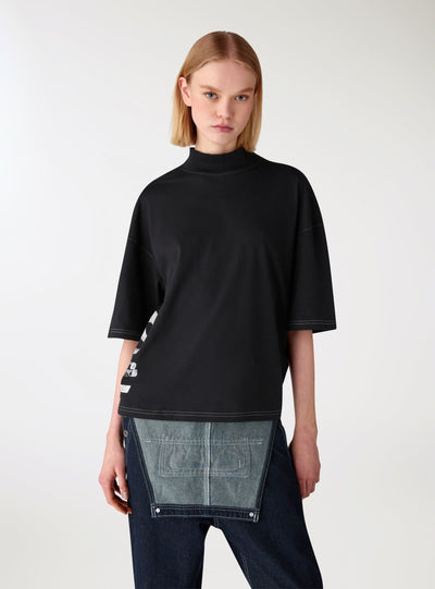 T-shirt over con stampa TRNPOPLAB