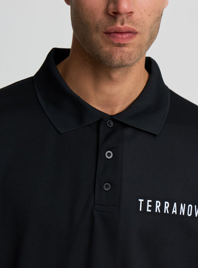T-shirt polo sportiva con scritta