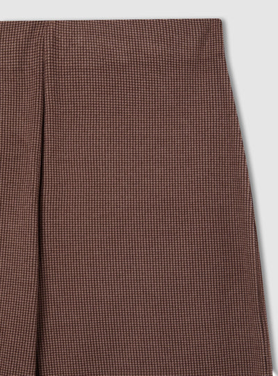 Pantaloni wide leg tessuto pesante