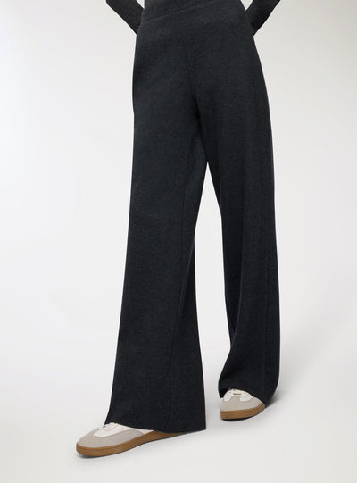 Pantalon large en maille