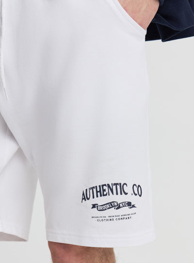 Tracksuit Bermuda shorts with drawstring and print