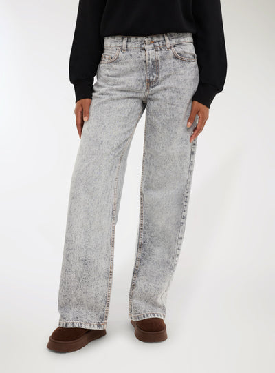 Jeans boyfriend a tinta unita
