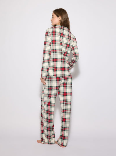 Checked plaid pyjama set